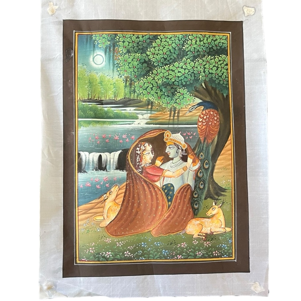 Hand Painted Indian Tableau